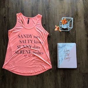 Coral Summer Racerback Tank